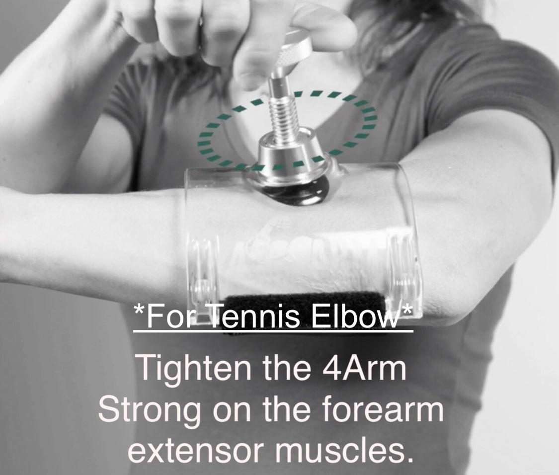 4Arm Strong. Proven and thoroughly tested, user friendly medical device for the self treatment of Tennis Elbow, Carpal Tunnel and Arm Pump! FREE SHIPPING, Guaranteed to work!!